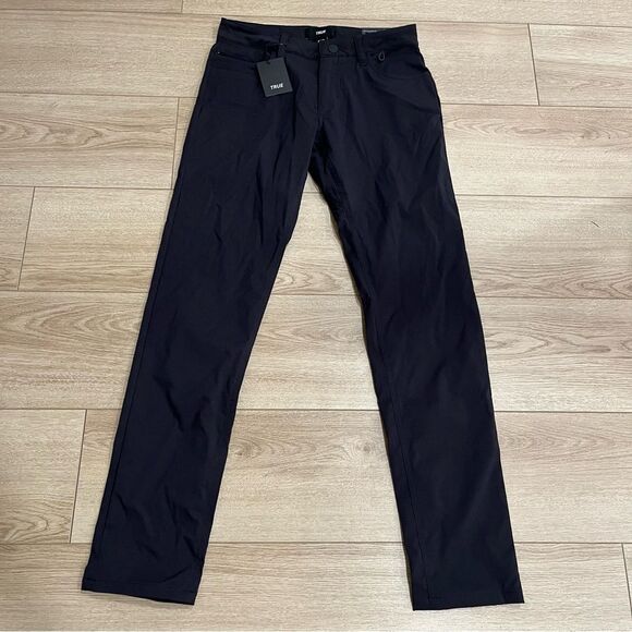 NWT TRUE linkswear Black All Day 5 Pocket Pant Slim Tapered Size 28x32 - Picture 2 of 9